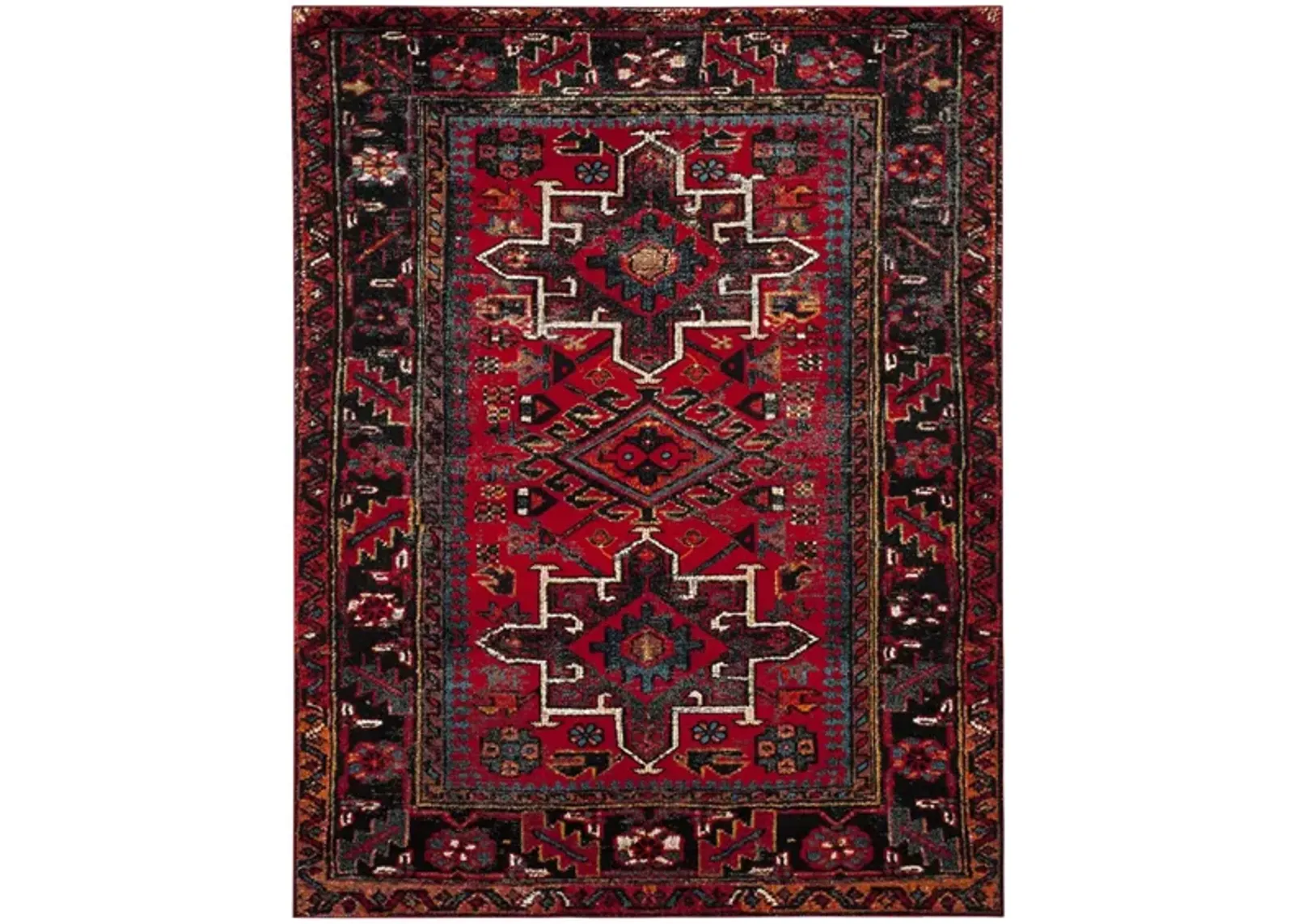 Darius Red Area Rug in Red by Safavieh