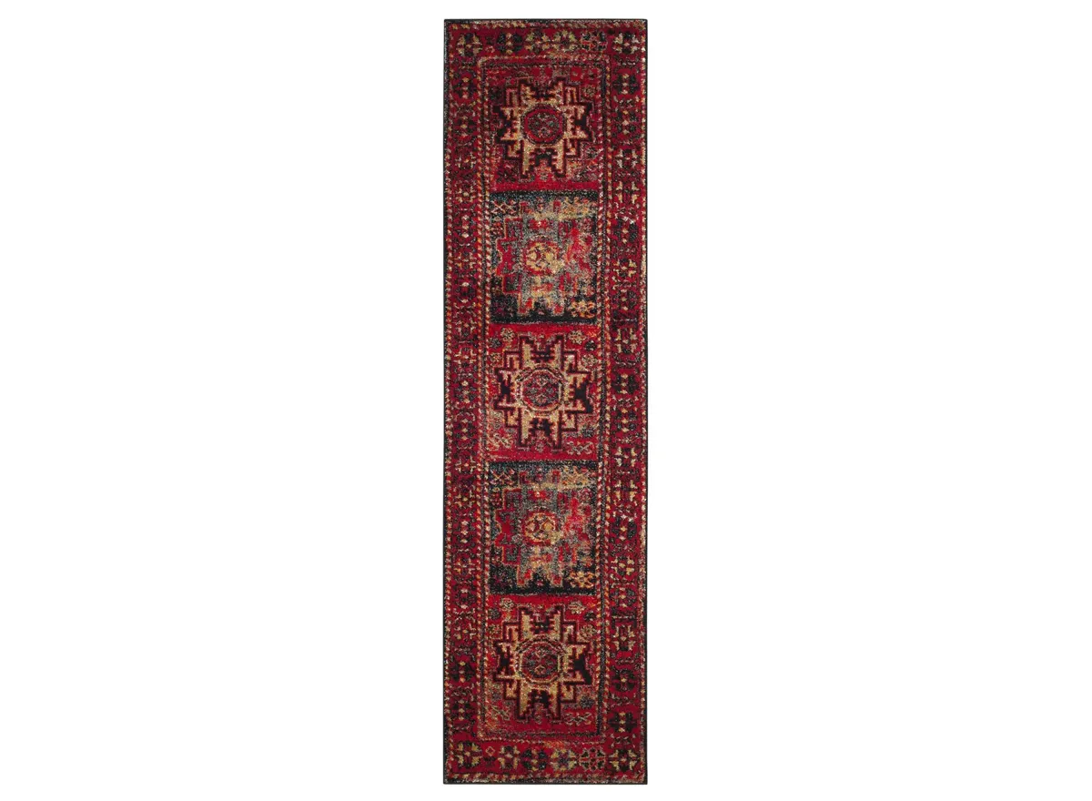 Zagros Red Runner Rug