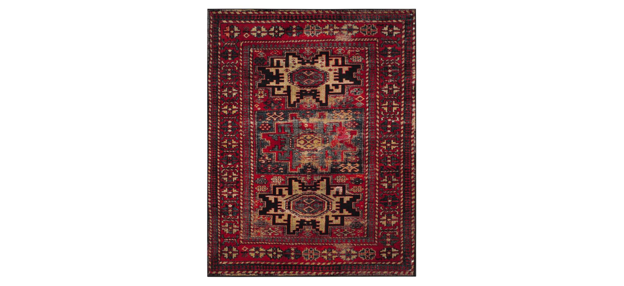 Zagros Red Area Rug in Red by Safavieh