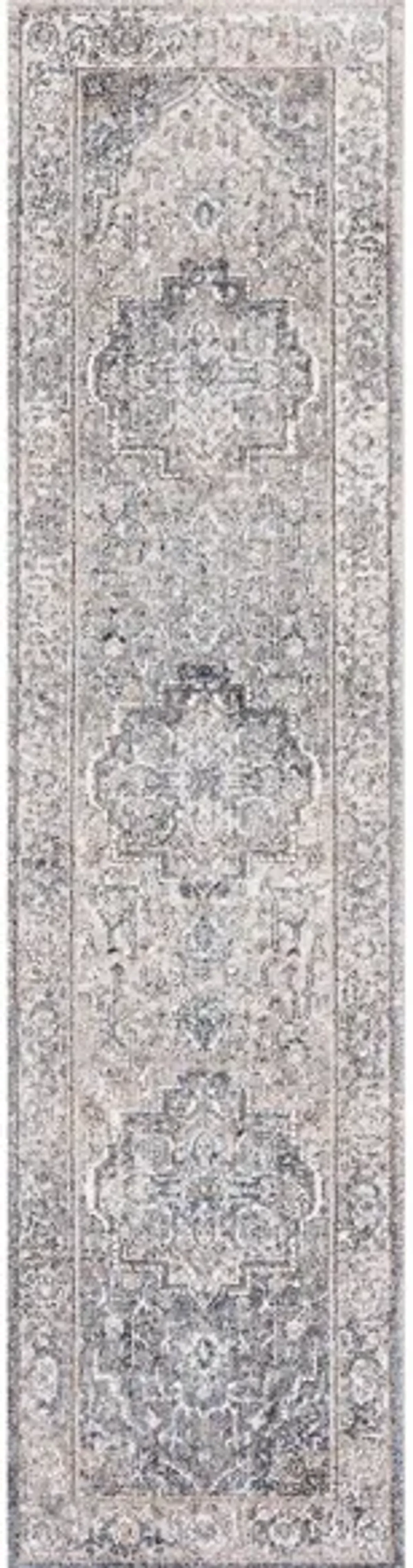 Jasmine Runner Rugs in Gray & Blue by Safavieh