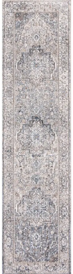 Jasmine Runner Rugs in Gray & Blue by Safavieh