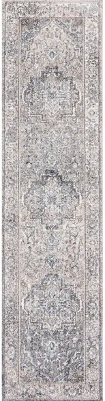 Jasmine Runner Rugs in Gray & Blue by Safavieh