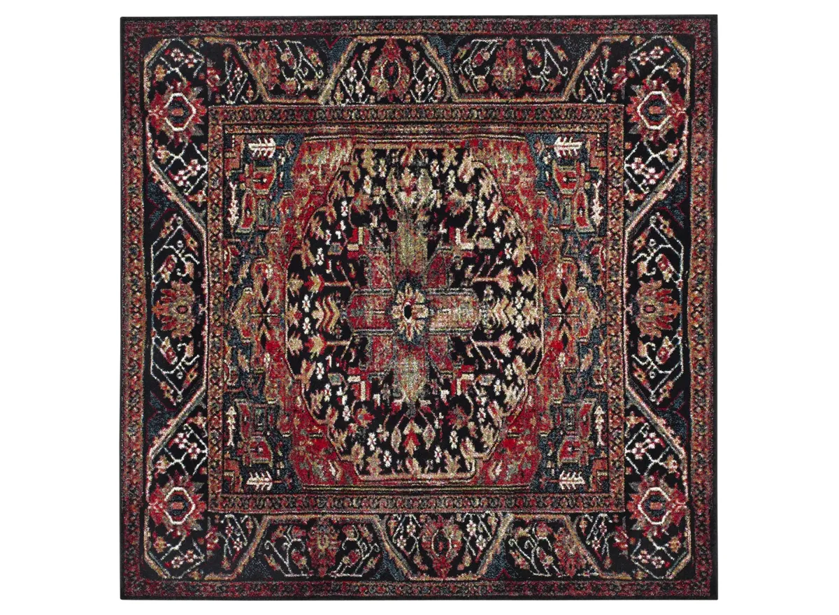 Mordechai Area Rug in Red & Black by Safavieh