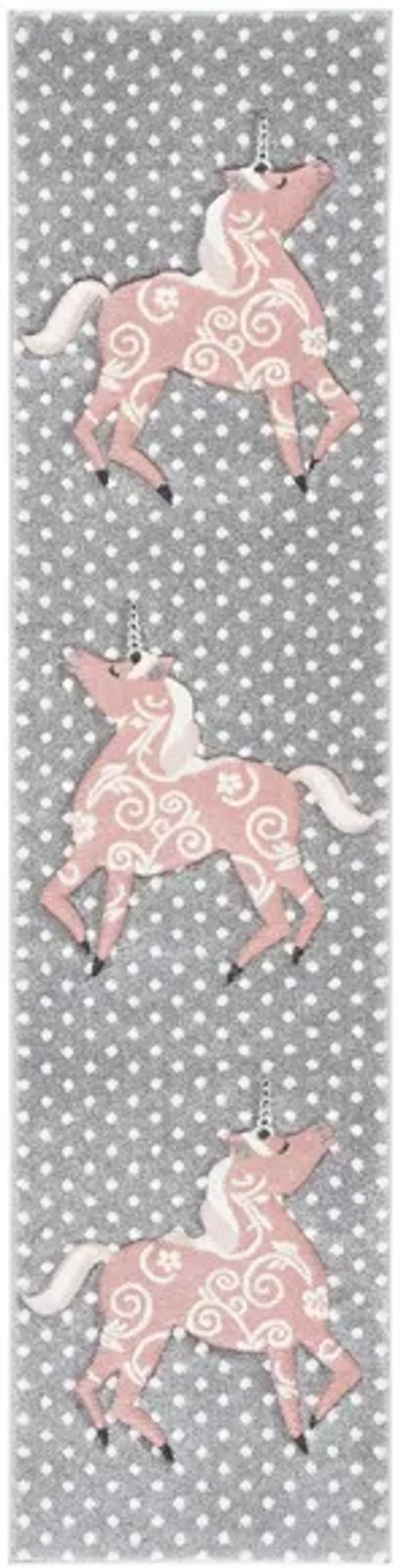 Carousel Unicorn Kids Runner Rug