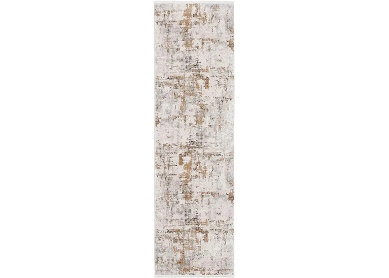 Shivan Runner Rug in Gray / Gold by Safavieh