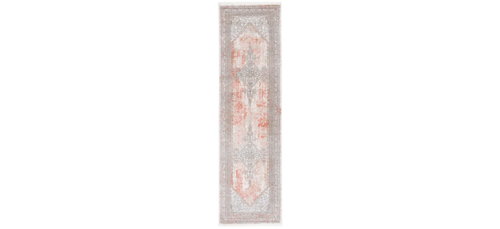 Shivan Runner Rug in Rose / Gray by Safavieh