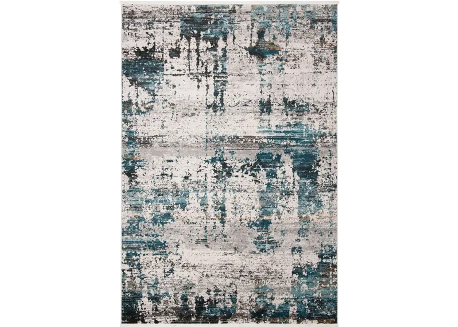 Shivan Area Rug in Ivory / Navy by Safavieh