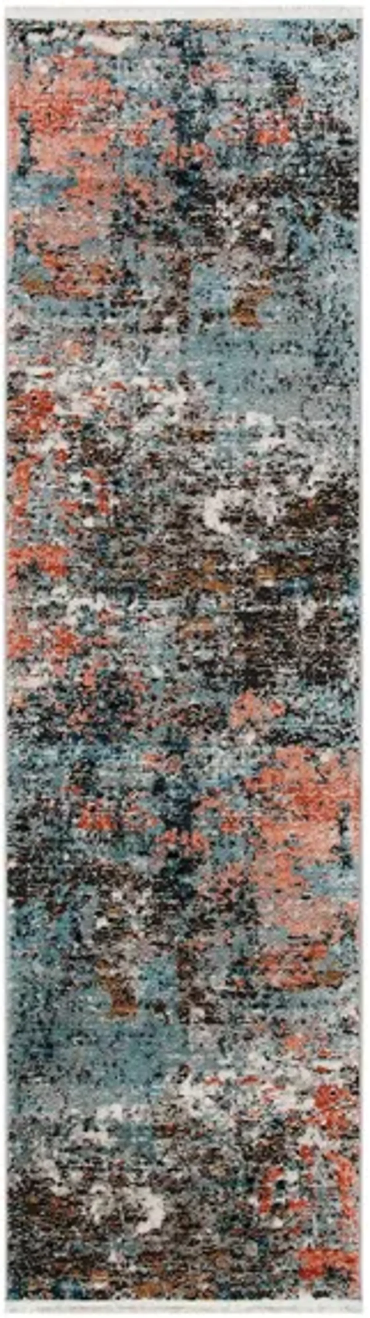 Shivan Runner Rug in Gray / Pink by Safavieh