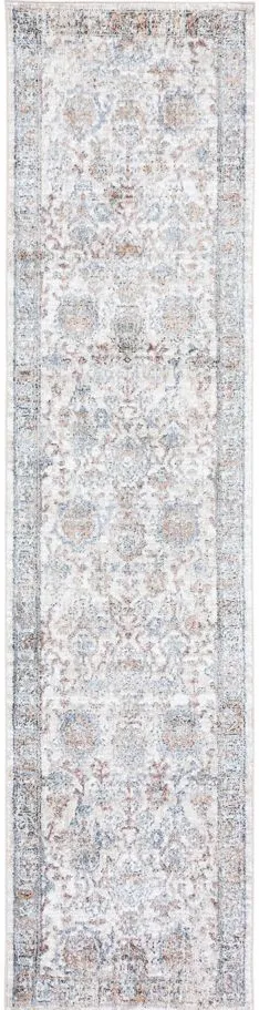 Jasmine Runner Rugs in Ivory & Blue by Safavieh