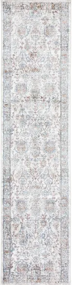 Jasmine Runner Rugs in Ivory & Blue by Safavieh