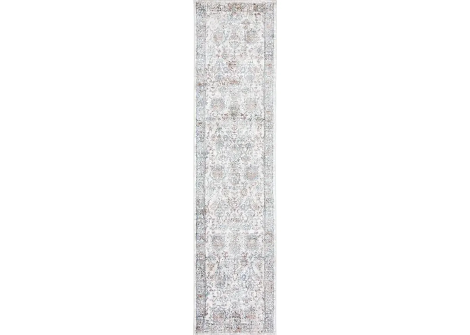 Jasmine Runner Rugs in Ivory & Blue by Safavieh