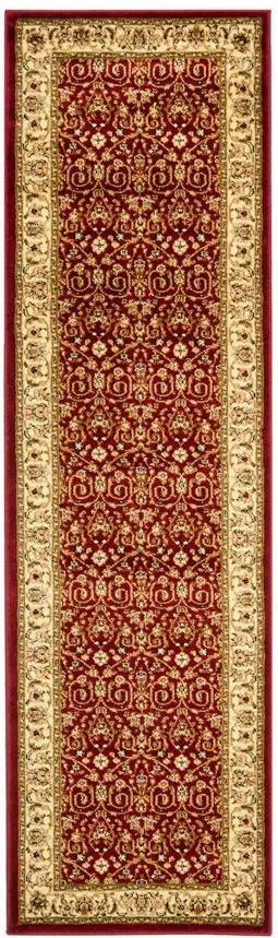 Wimbledon Runner Rug in Red / Ivory by Safavieh