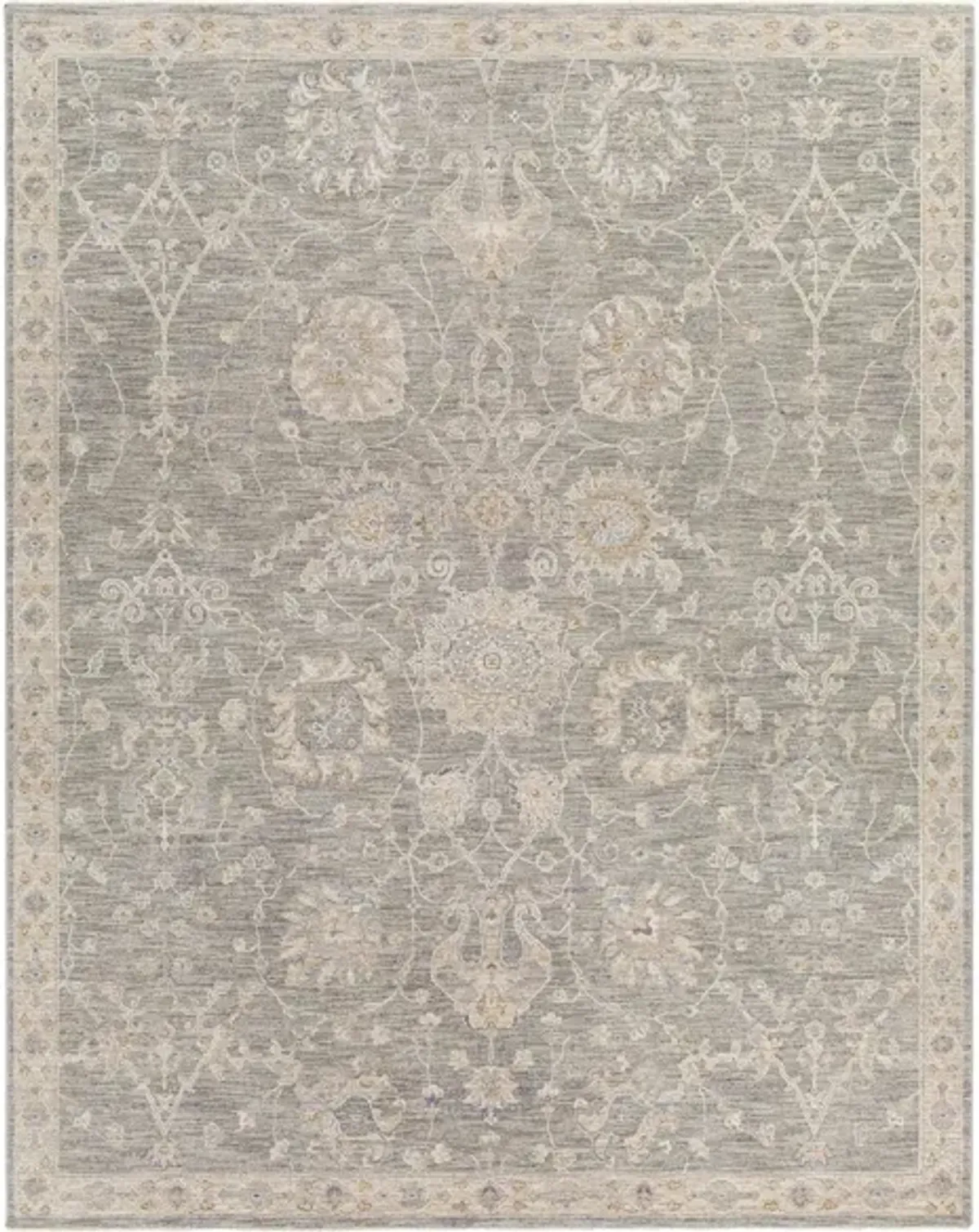 Avant Garde Area Rug in Medium Gray, Charcoal, Light Gray, Beige, Tan, Camel, Denim by Surya