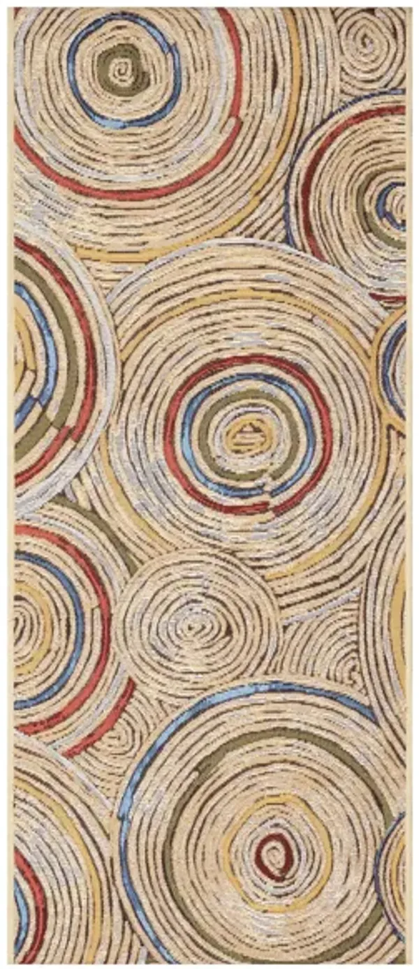 Esencia Basket Circles Indoor/Outdoor Mat