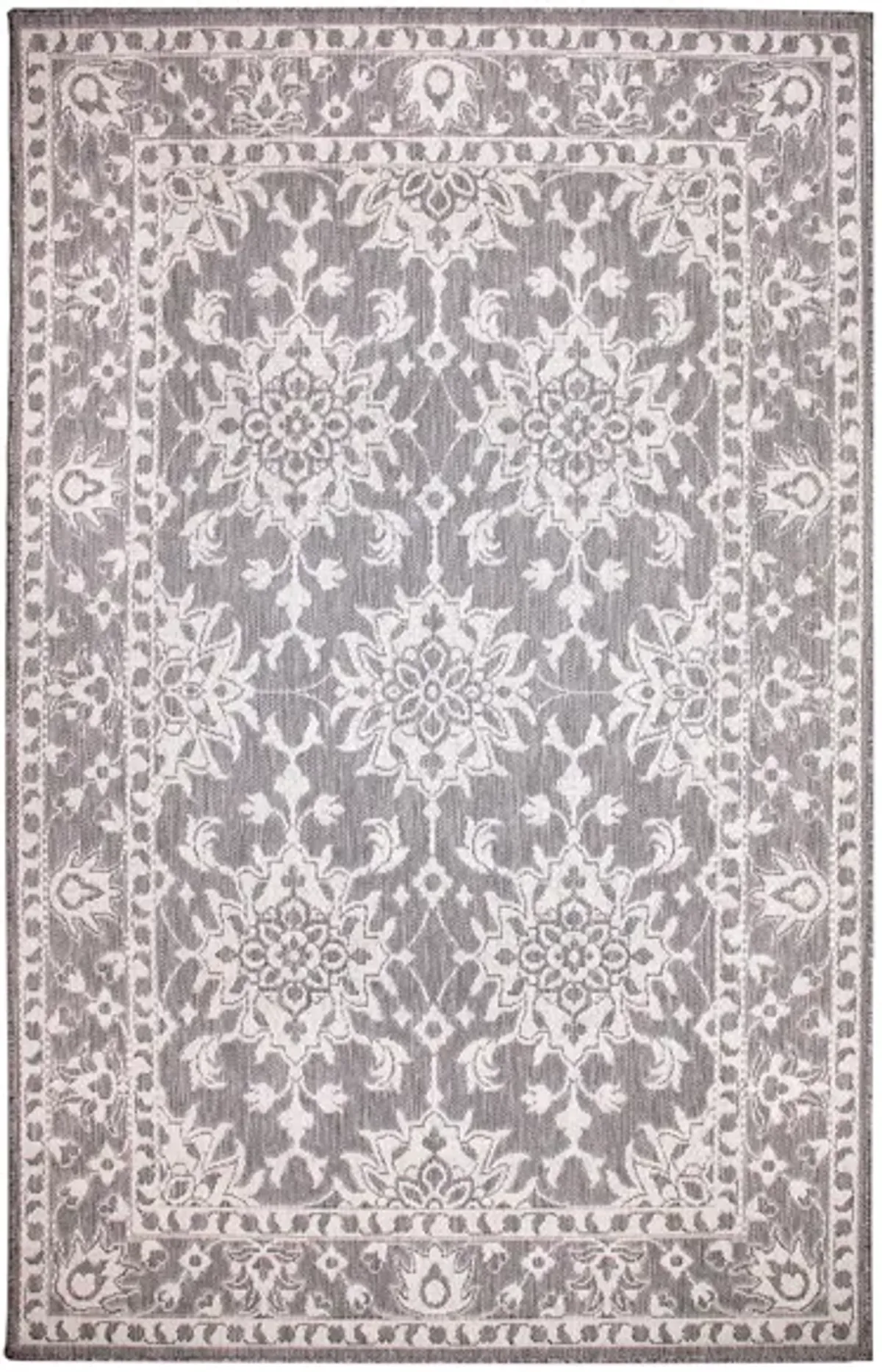 Liora Manne Malibu Kashan Indoor/Outdoor Area Rug in Silver by Trans-Ocean Import Co Inc