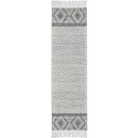 Nicole Curtis Kylo Runner Rug in Gray/Ivory by Nourison