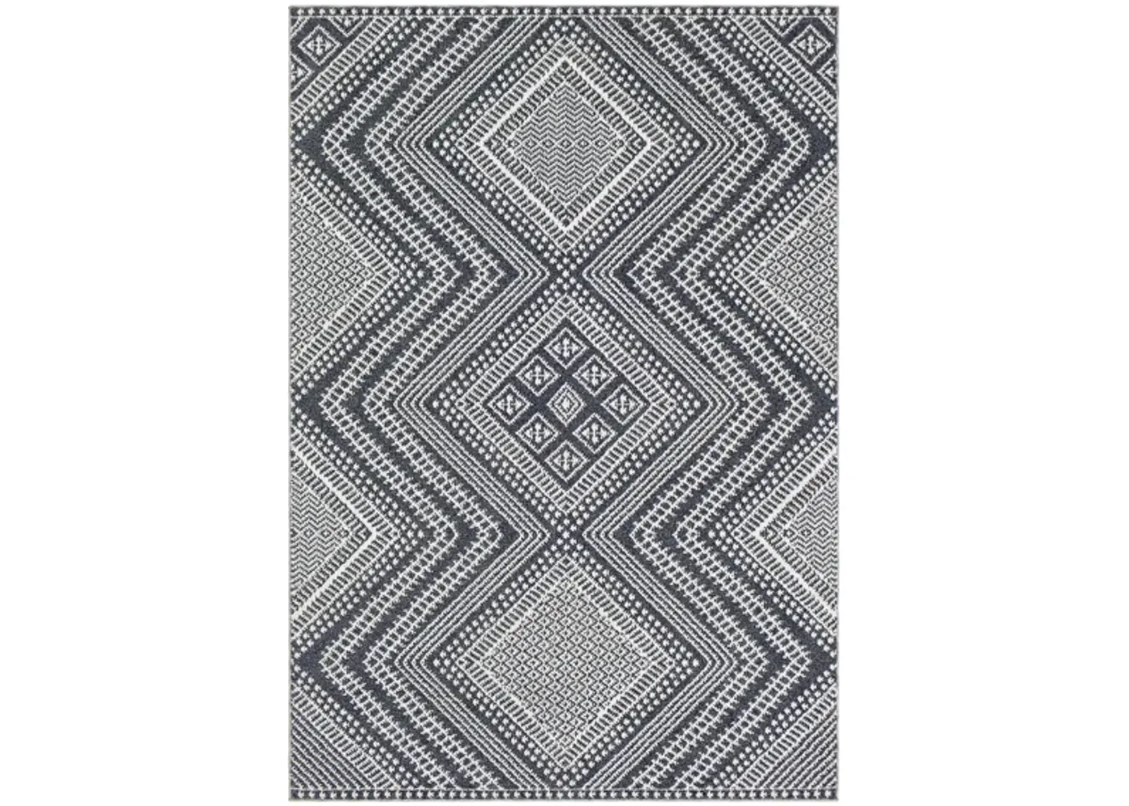 Ariana Indoor/Outdoor Area Rug in Charcoal/Gray/White by Surya