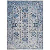 Monte Carlo Area Rug in Light Gray, Sky Blue, Navy, White by Surya
