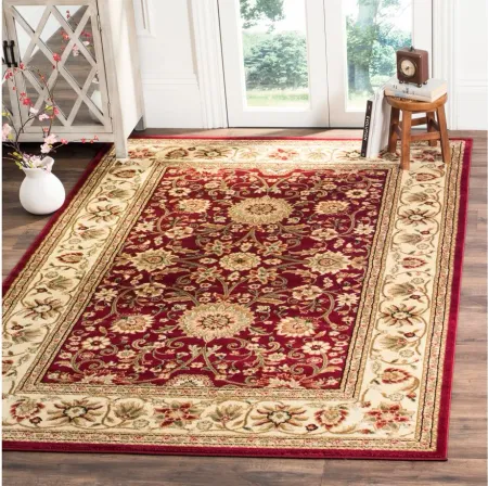 Lyndhurst Area Rug in Red / Ivory by Safavieh