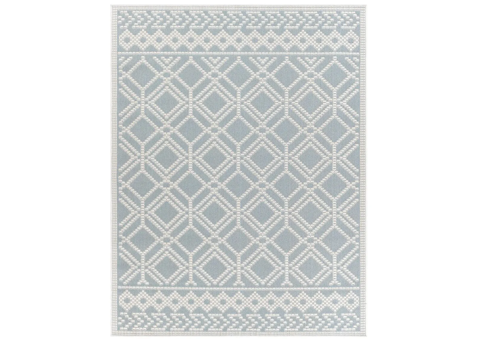 Montego Bay South Indoor/Outdoor Area Rug in Denim, Cream by Surya