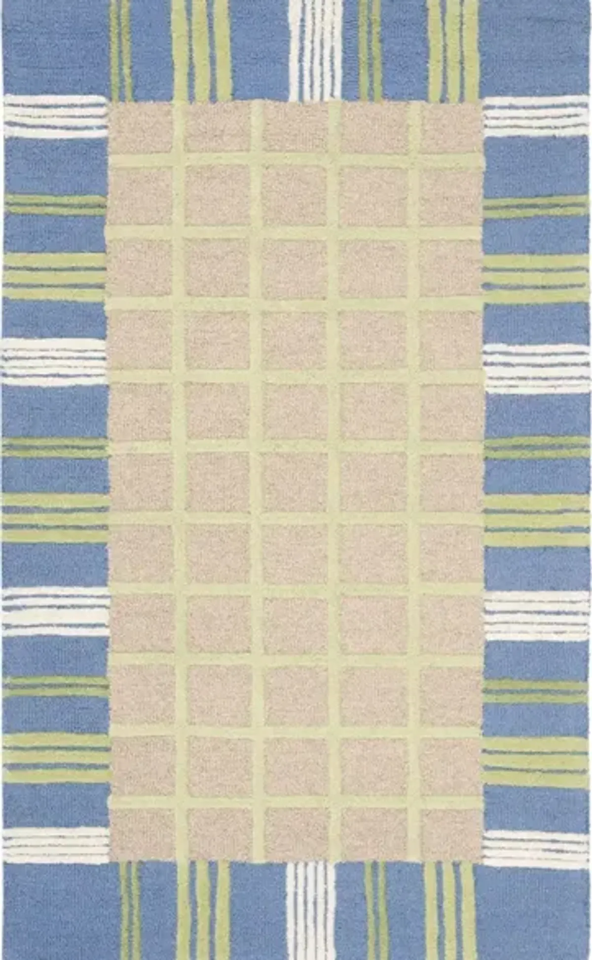 Essen Kid's Rug in Taupe/Blue by Safavieh