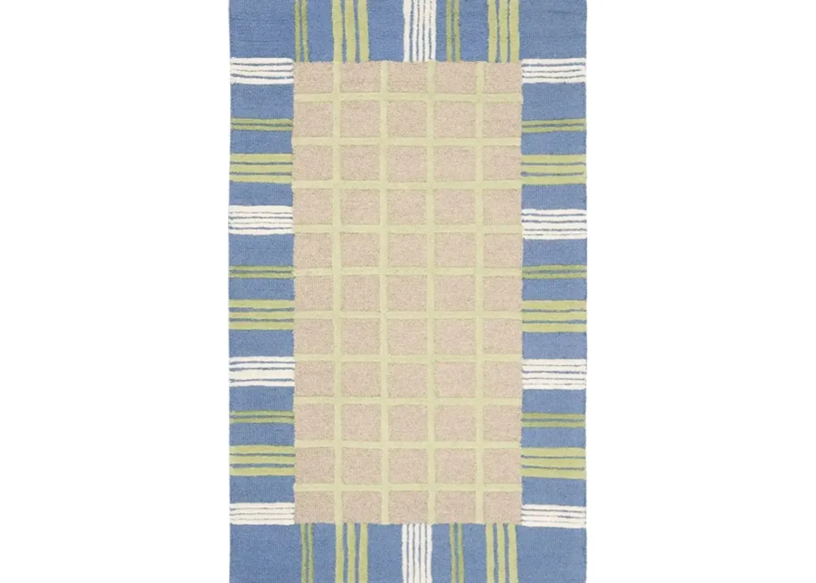 Essen Kid's Rug in Taupe/Blue by Safavieh