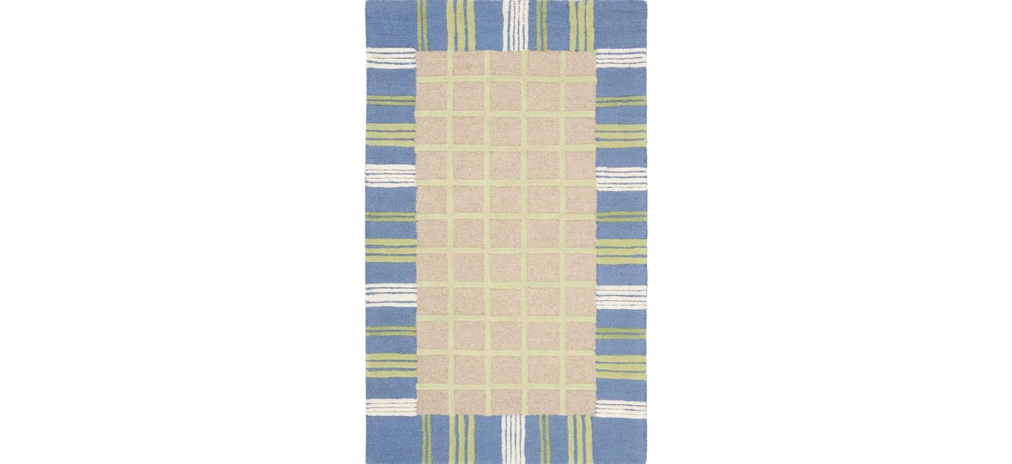 Essen Kid's Rug in Taupe/Blue by Safavieh