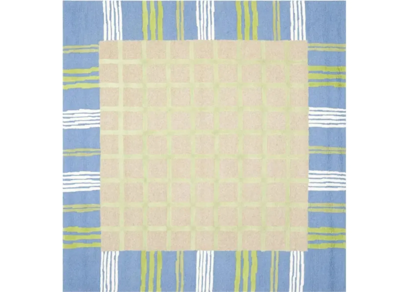 Essen Kid's Rug in Taupe/Blue by Safavieh