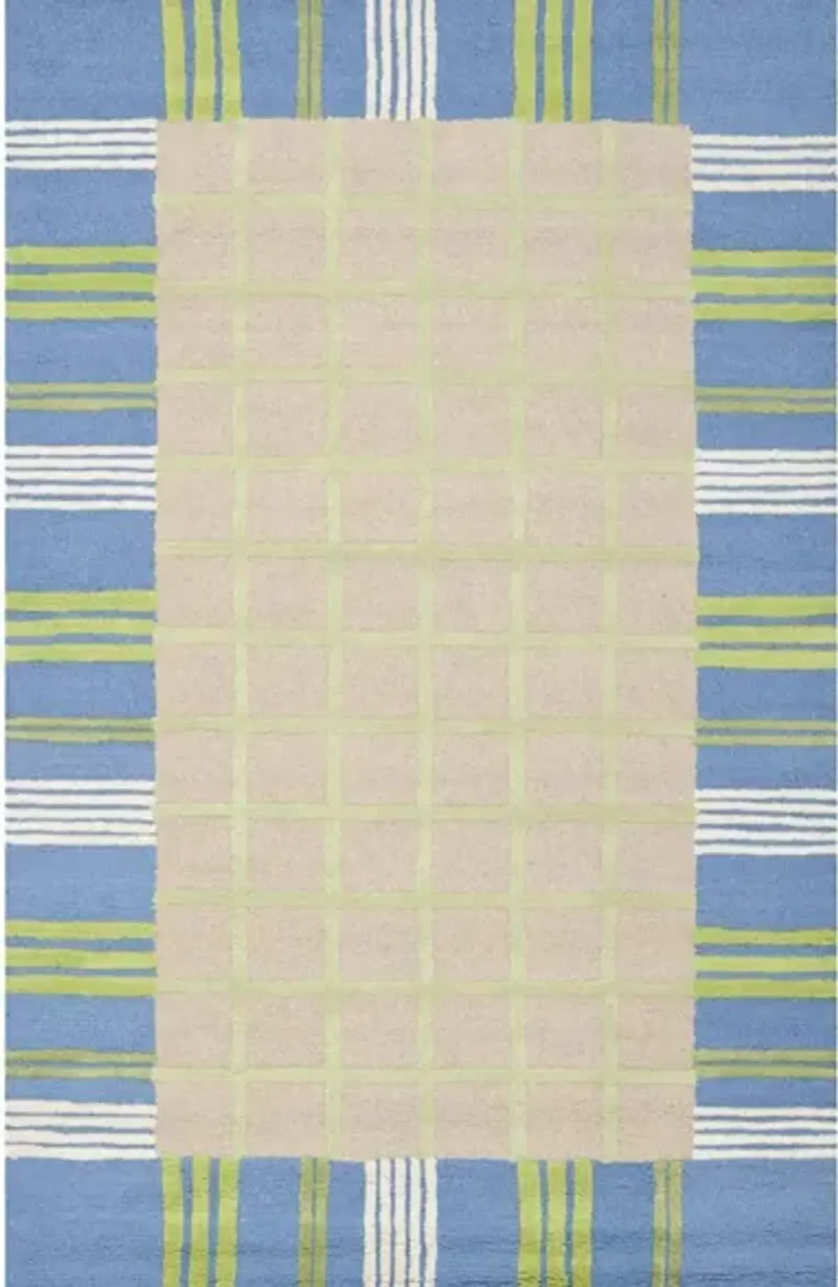 Essen Kid's Rug in Taupe/Blue by Safavieh