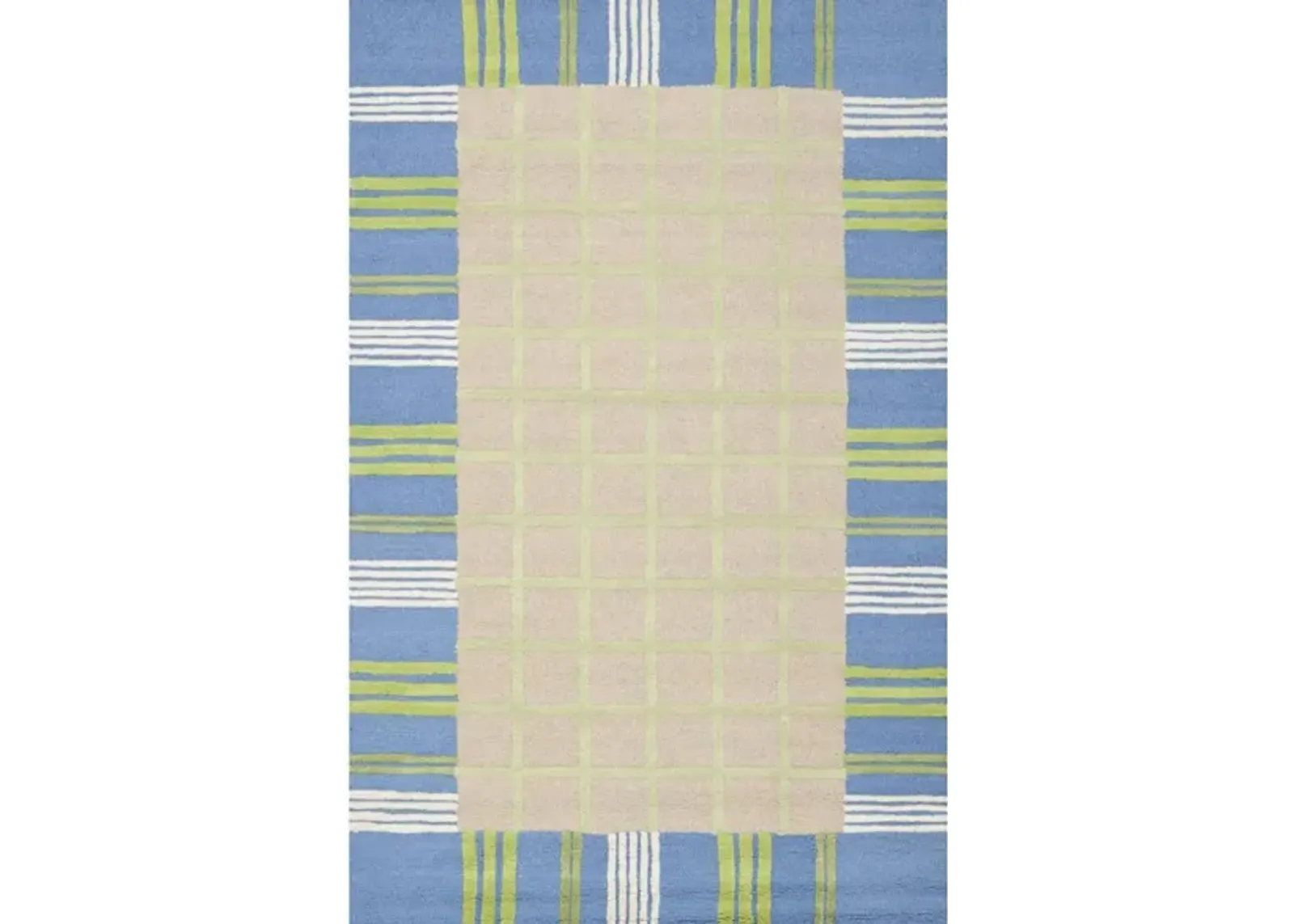 Essen Kid's Rug in Taupe/Blue by Safavieh