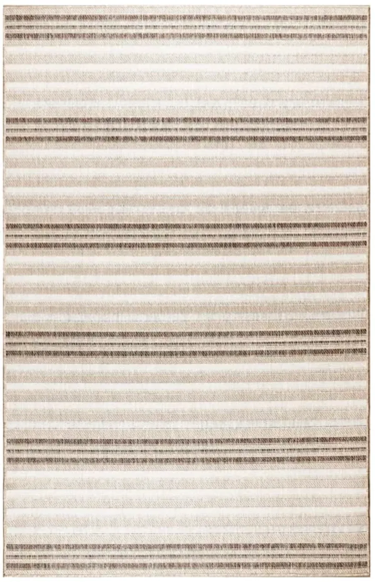 Liora Manne Malibu Faded Stripe Indoor/Outdoor Area Rug in Neutral by Trans-Ocean Import Co Inc