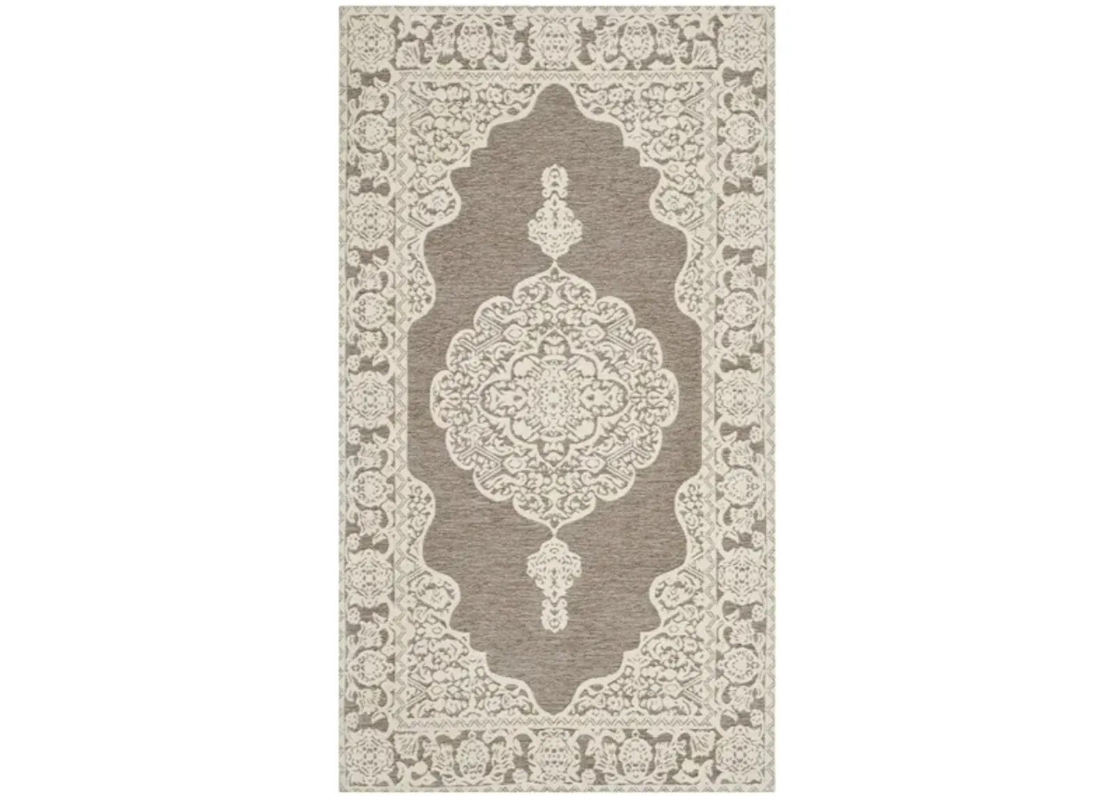 Marbella Runner Rug in Light Grey/Ivory by Safavieh