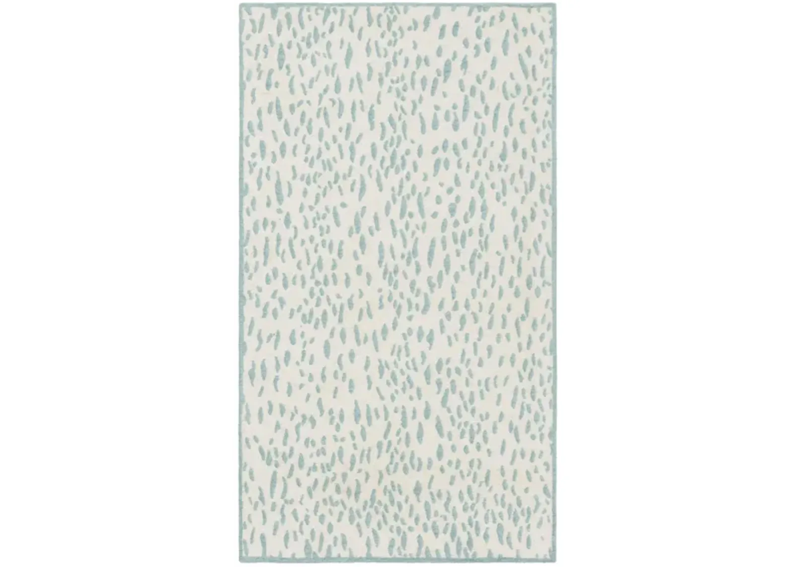 Marbella Runner Rug in Ivory/Turquoise by Safavieh