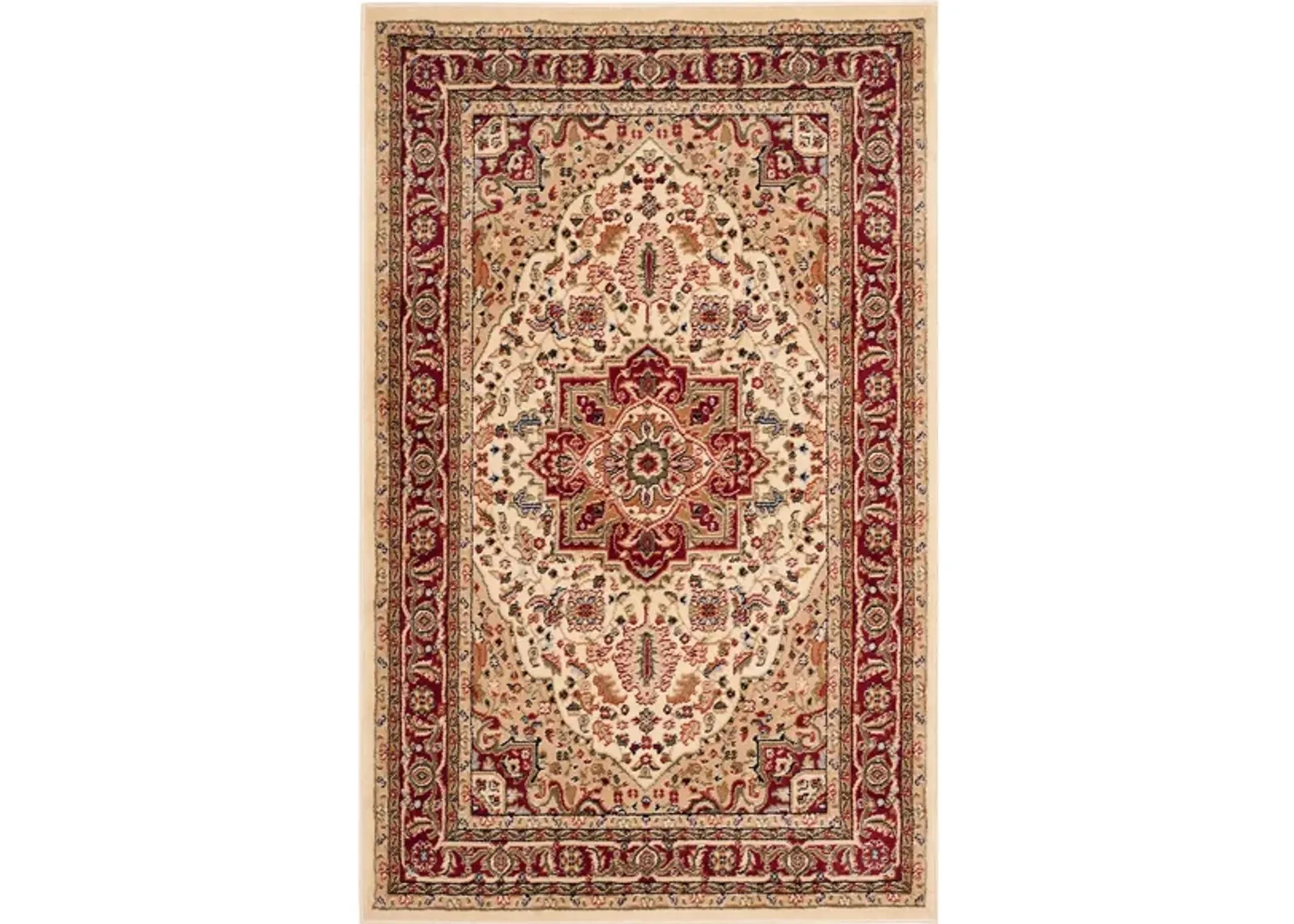 Mercia Area Rug in Ivory / Red by Safavieh