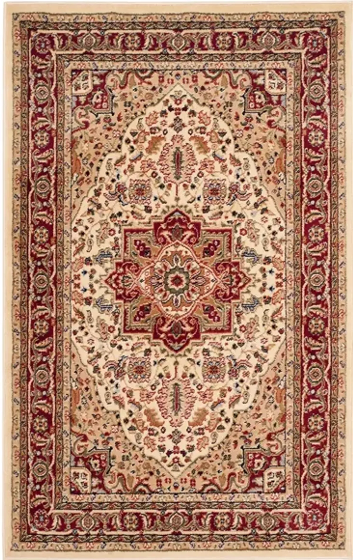 Mercia Area Rug in Ivory / Red by Safavieh