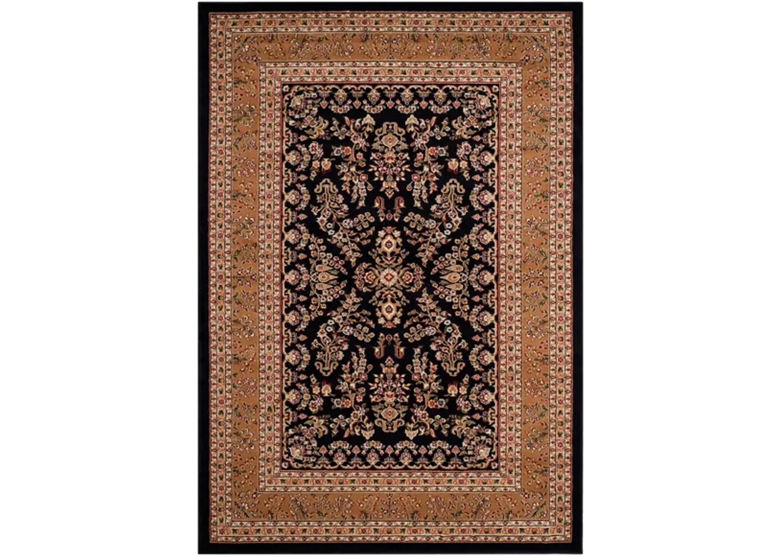 Anglia Area Rug in Black / Tan by Safavieh