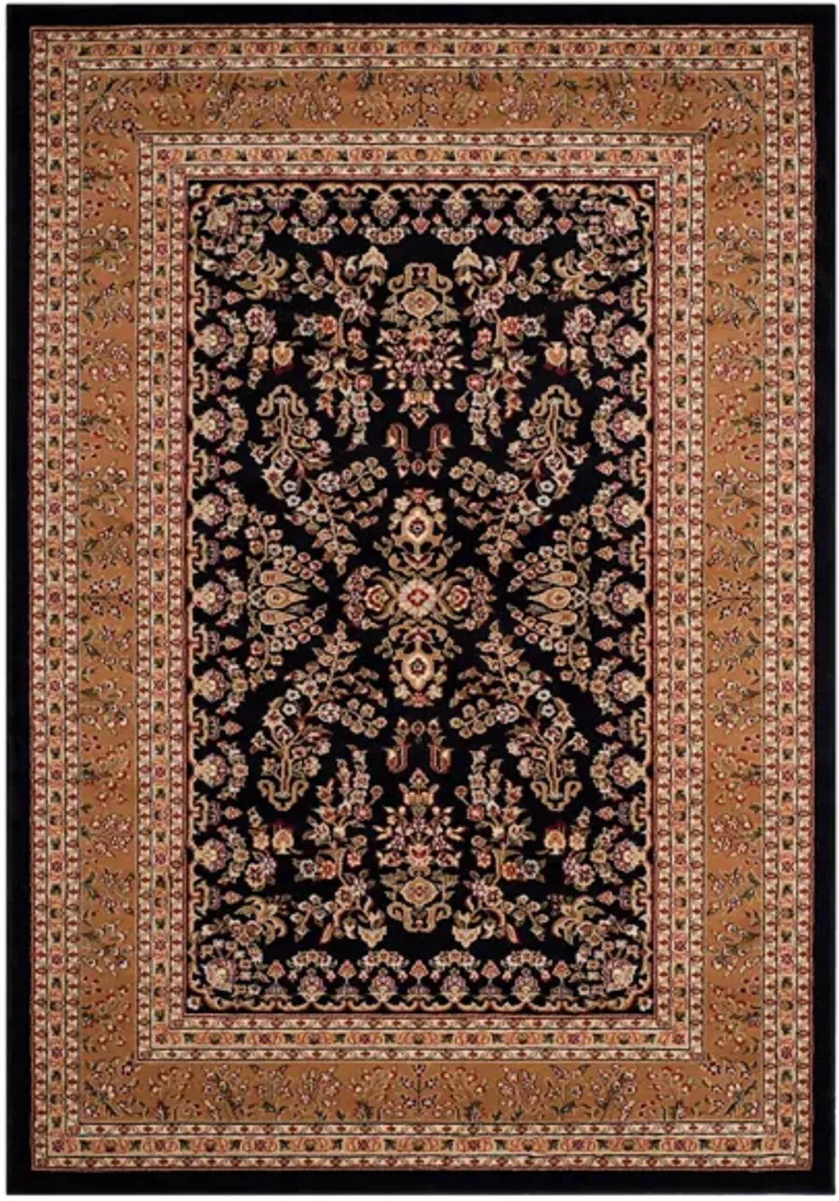 Anglia Area Rug in Black / Tan by Safavieh