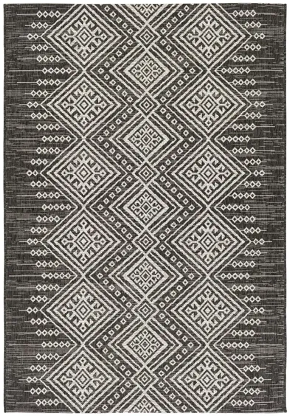 Eagean Indoor/Outdoor Area Rug in Black/White by Surya