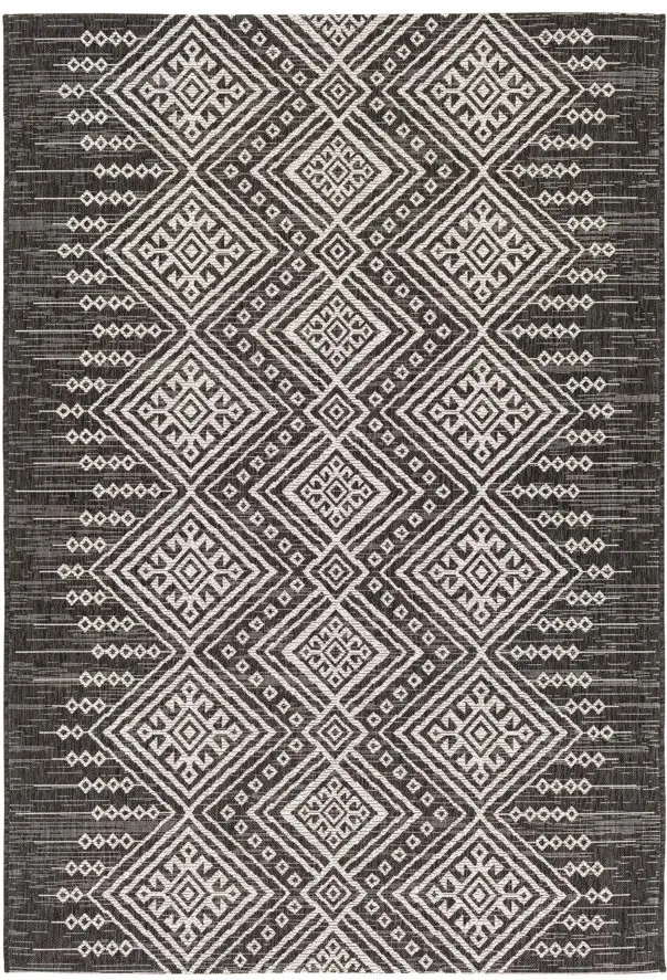 Eagean Indoor/Outdoor Area Rug in Black/White by Surya