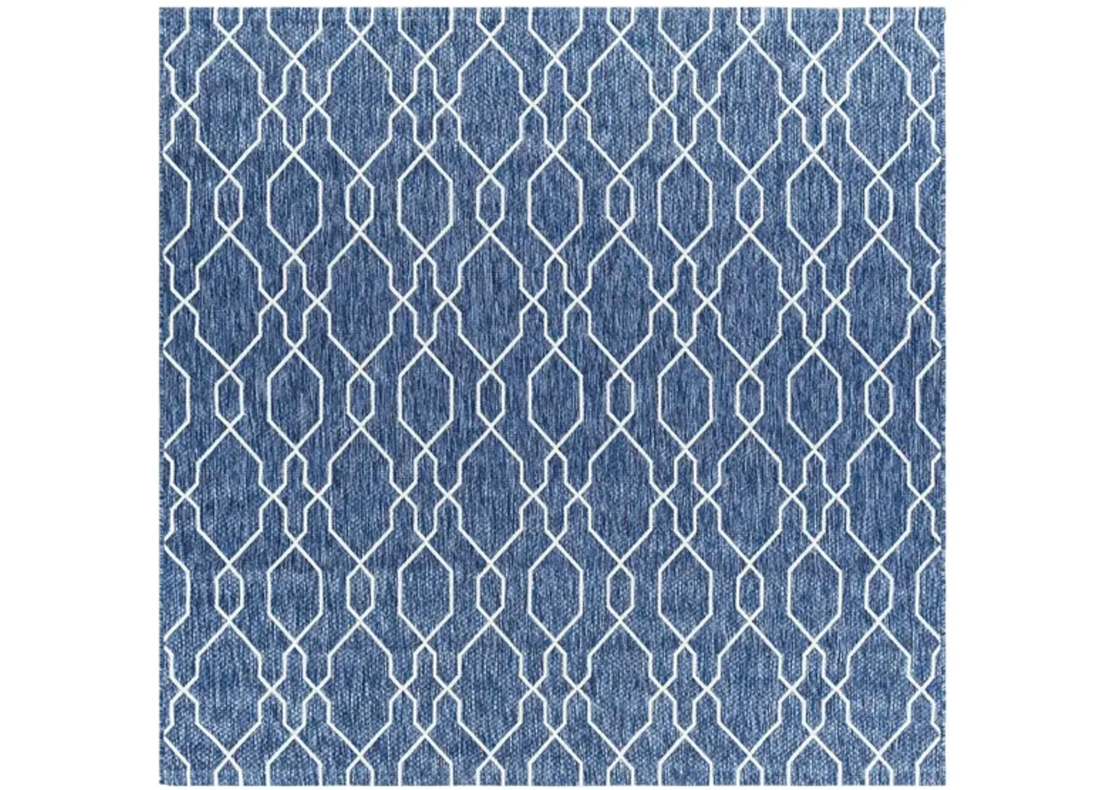 Eagean Link Indoor/Outdoor Area Rug in Dark Blue, Denim, Cream by Surya