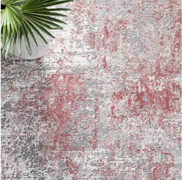 Thompson Area Rug in Gray; Pink by Safavieh