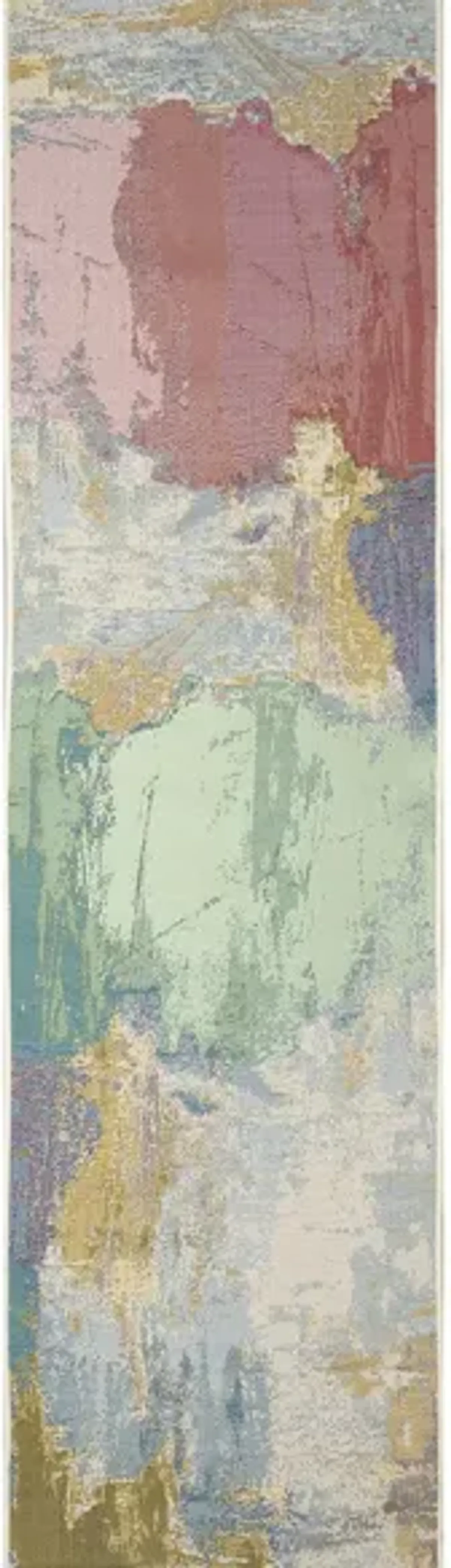 Marina Watercolor Indoor/Outdoor Rug in Pastel by Trans-Ocean Import Co Inc