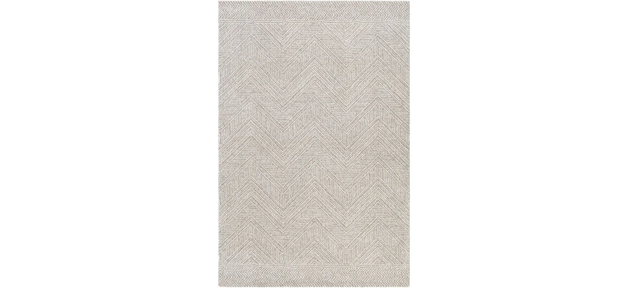Gavic Rug in Silver Gray, Beige, Charcoal by Surya