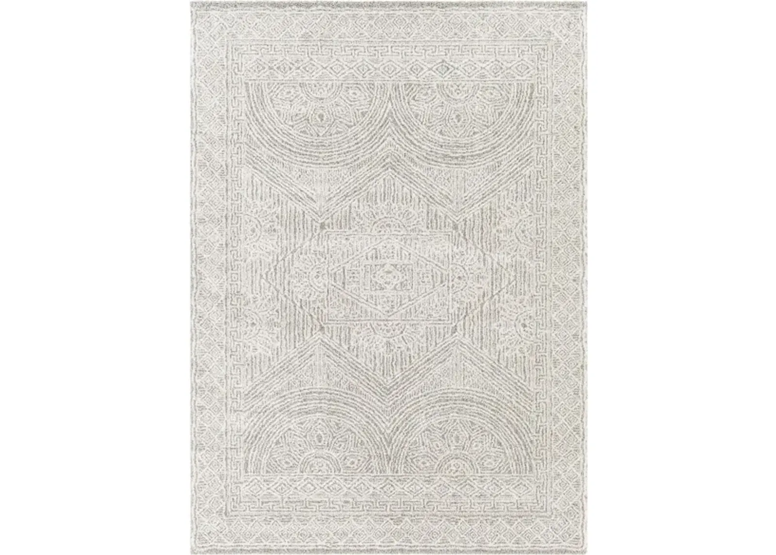 Gavic Rug in Cream, Beige, Light Gray, Taupe, Charcoal by Surya