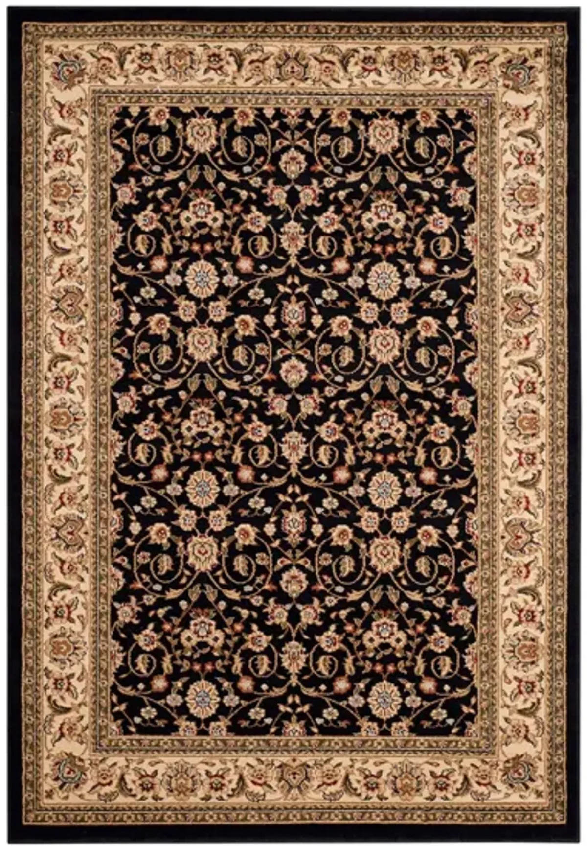 Dorset Area Rug in Black / Ivory by Safavieh