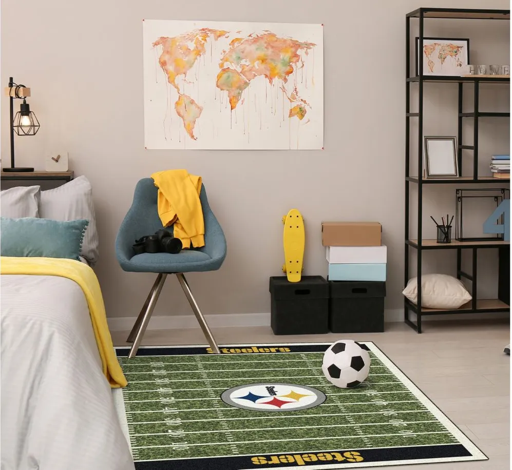 NFL Homefield Rug in Pittsburg Steelers by Imperial International