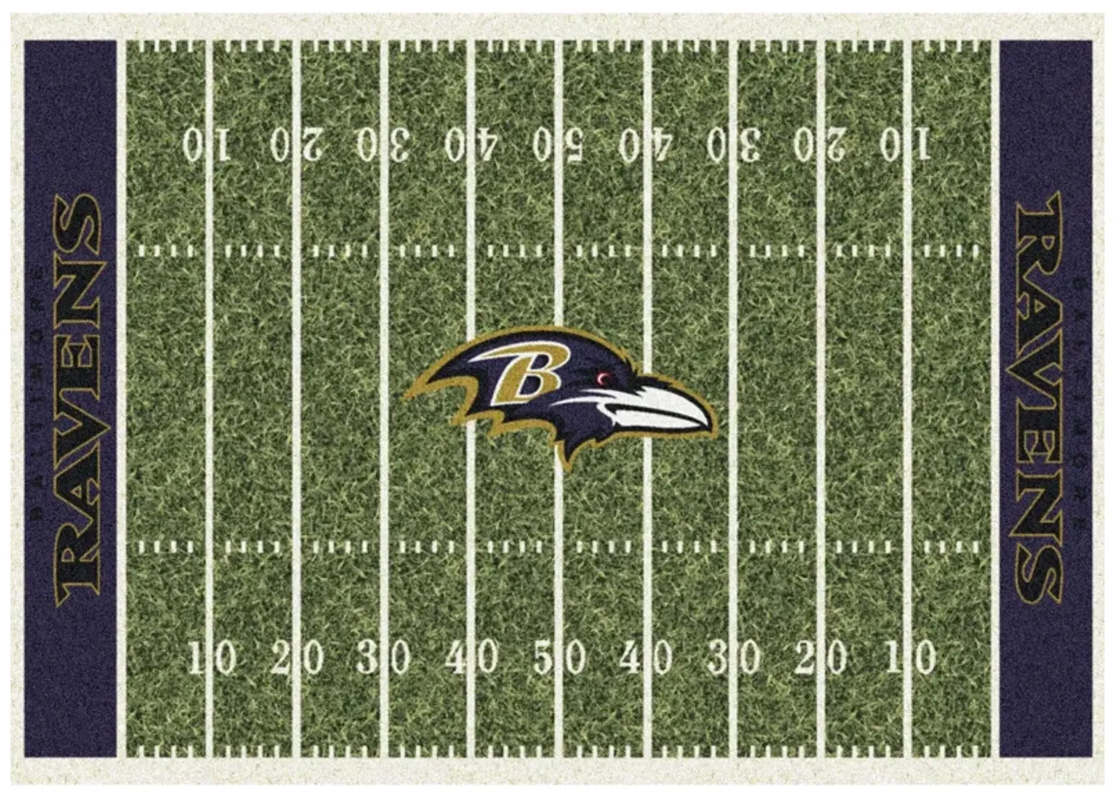 NFL Homefield Rug in Baltimore Ravens by Imperial International