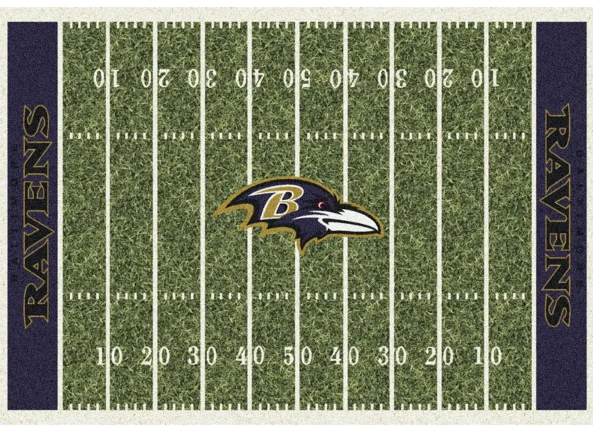 NFL Homefield Rug in Baltimore Ravens by Imperial International