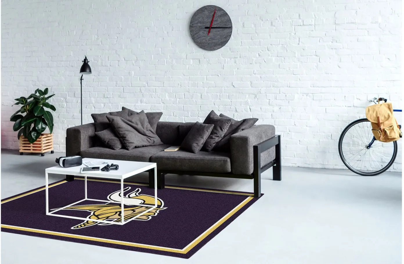 NFL Spirit Rug in Minnesota Vikings by Imperial International