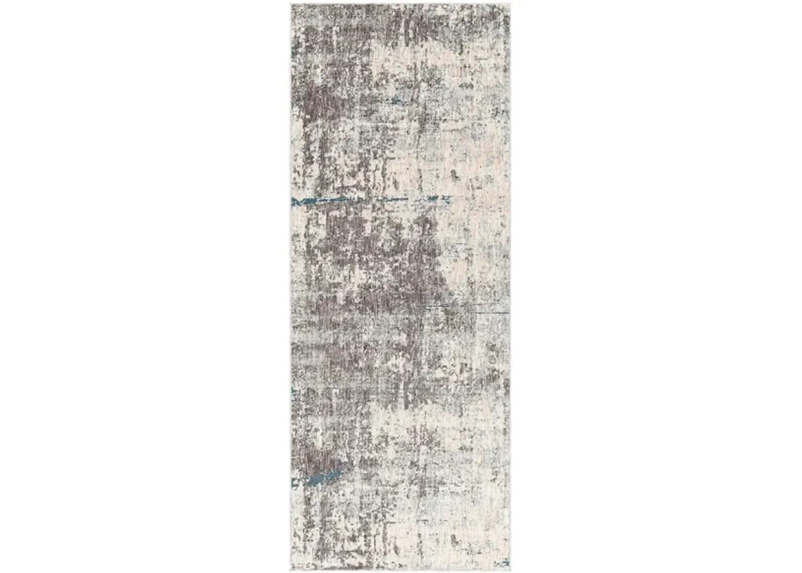 Presidential Shale Rug in Medium Gray, Charcoal, Ivory, Butter, Pale Blue, Bright Blue, Lime, Peach, Burnt Orange by Surya